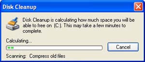 Disk Cleanup dialog box